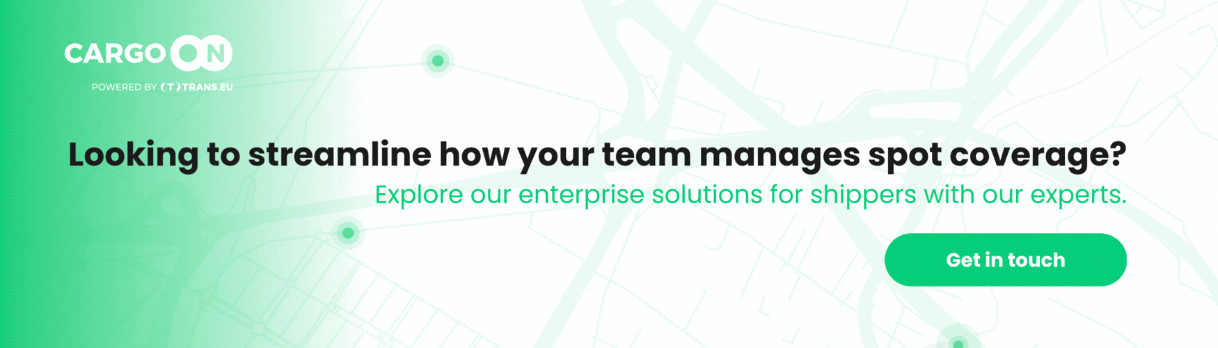 Contact a CargoON expert